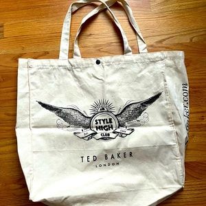 Ted Baker Shopper Canvas Tote